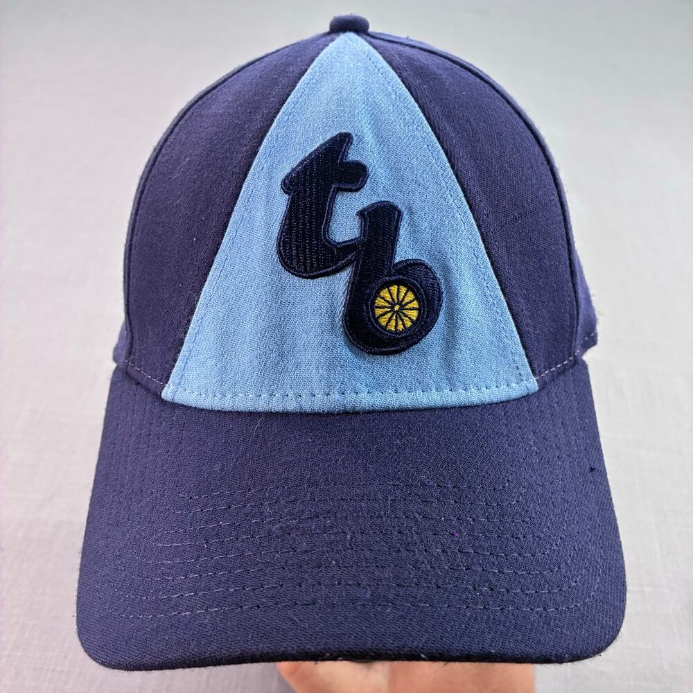 New Era Tampa Bay Rays TB Fitted Hat Navy Light Blue MLB Cap Medium Large